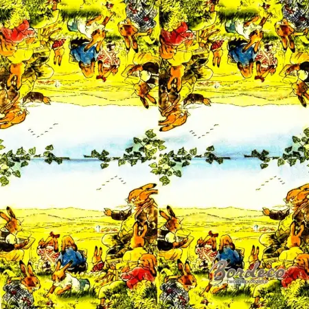 Serwetka do decoupage zające na łące 33x33 IHR Unikat